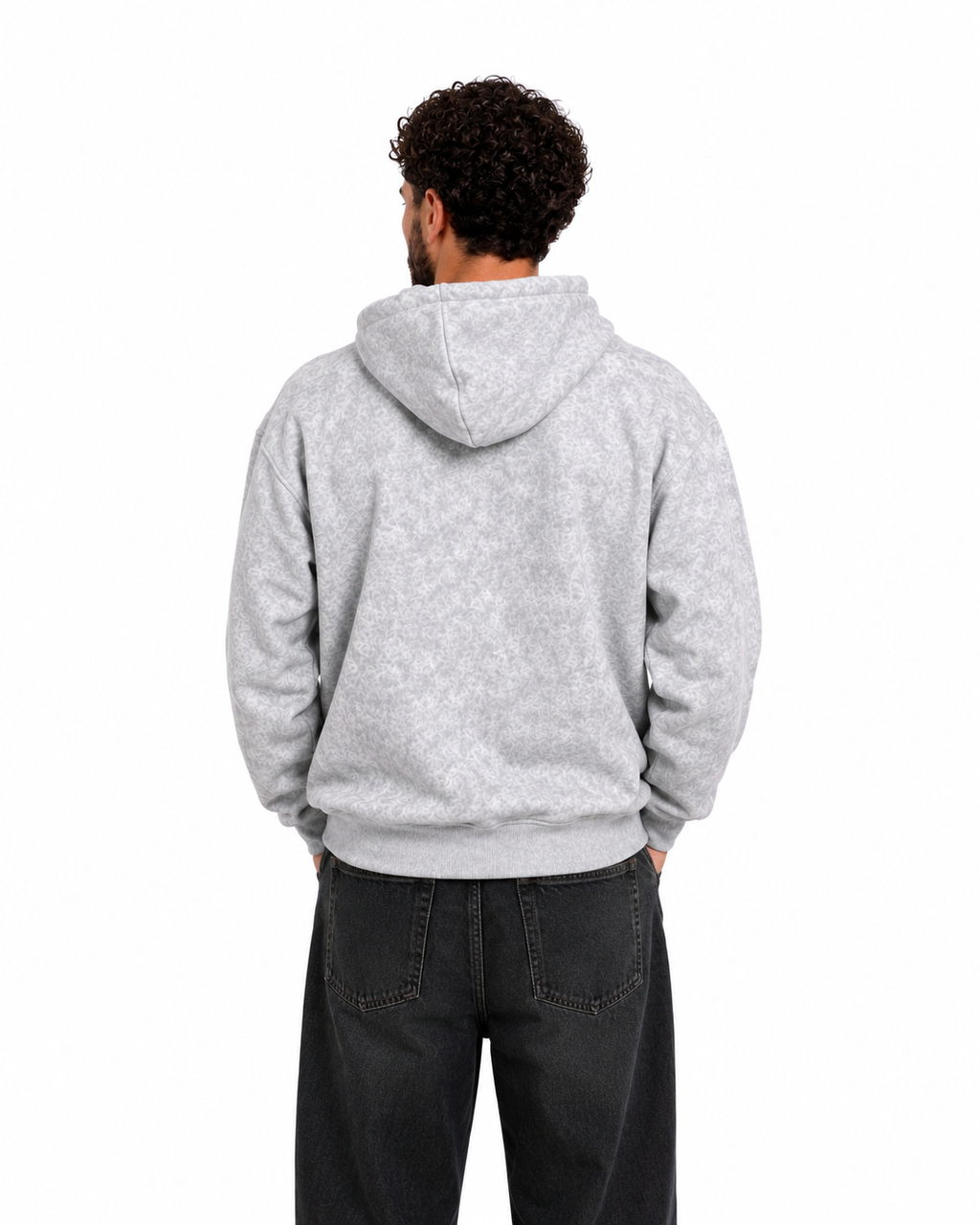 Washed Light Gray Hoodie