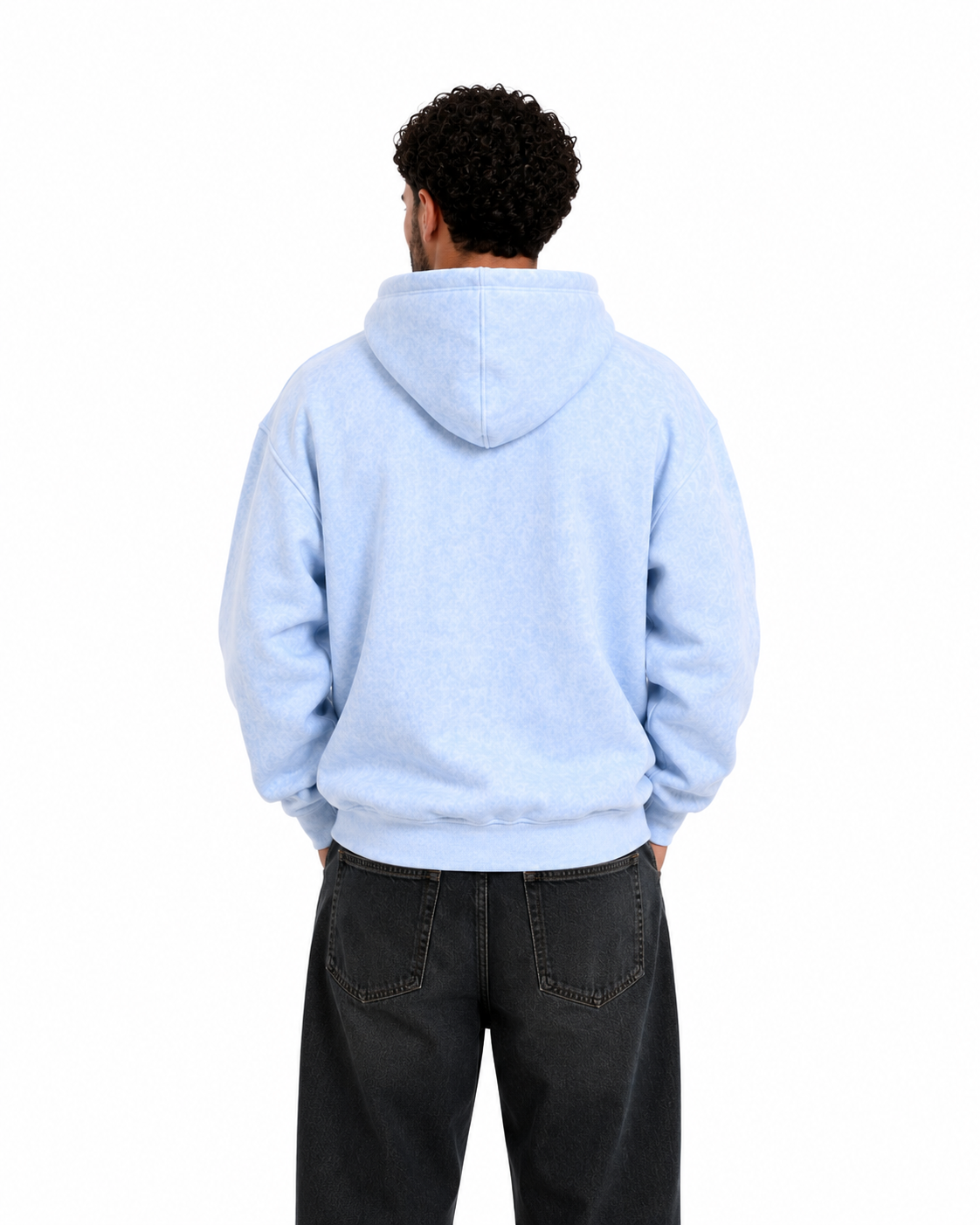 Washed Baby Blue Hoodie
